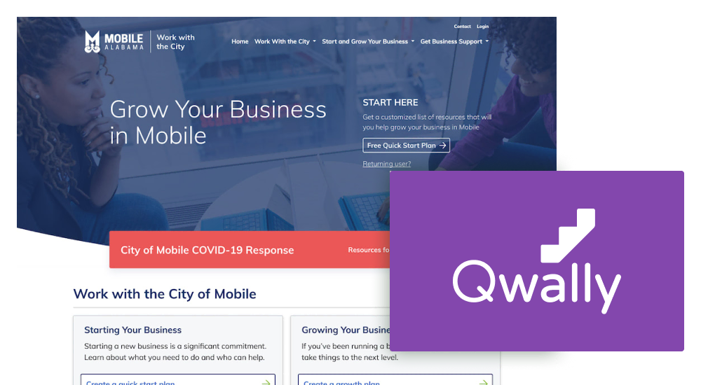 UX and website design for Qwally.